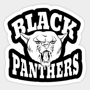 Black panther mascot Sticker